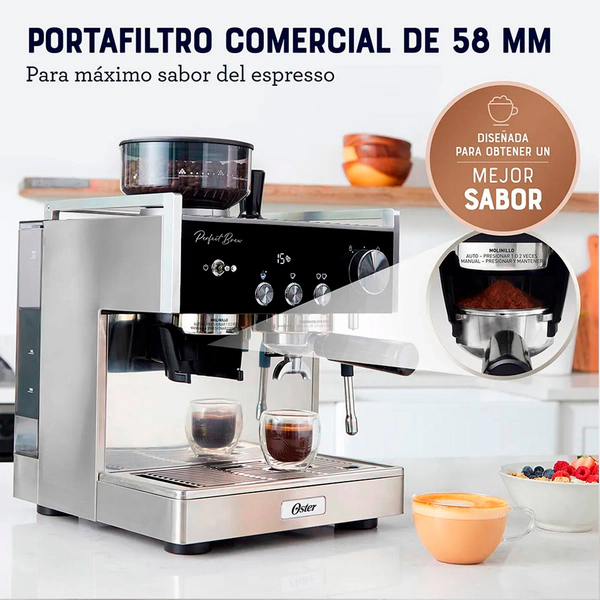 Cafetera Oster BVSTEM7400-054 Espresso Perfect Brew Maxima